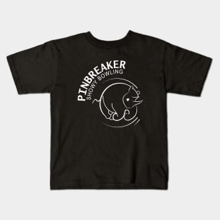 Pinbreaker- Showy Bowling (white) Kids T-Shirt